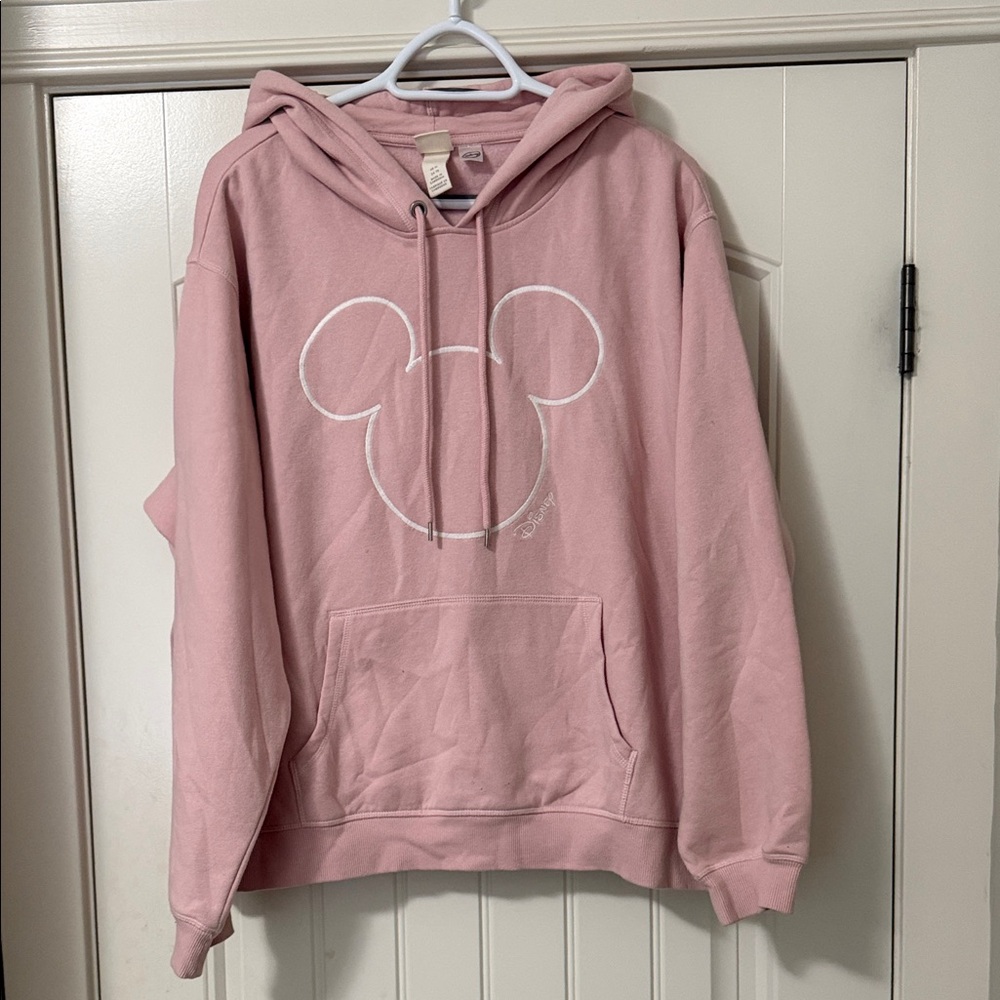 H&M Pink Mickey Outline Hoodie